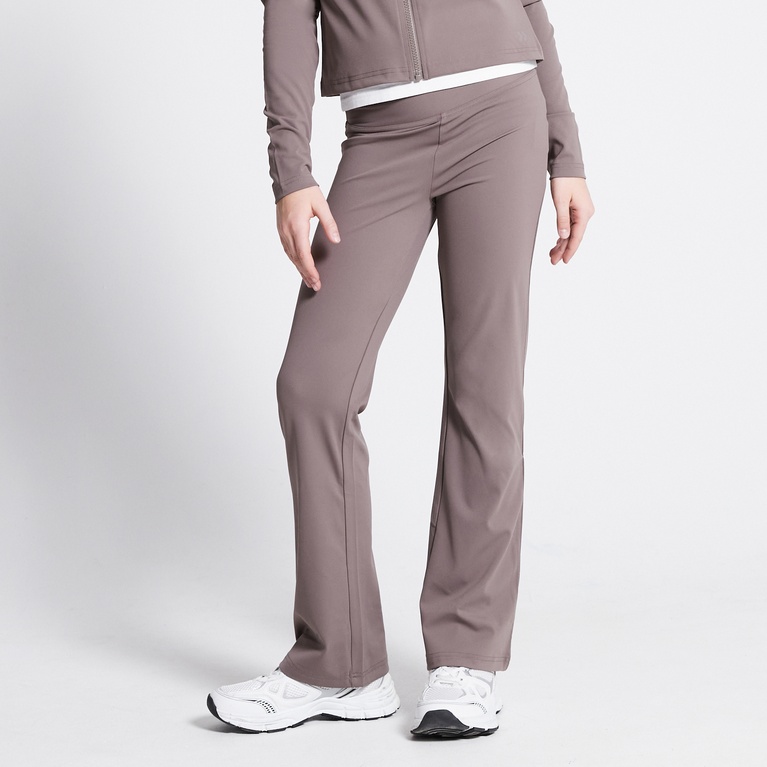 Flared training tights "Bounce" Dk Beige